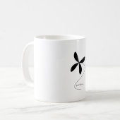 Blume minimal kaffeetasse (Vorderseite Links)