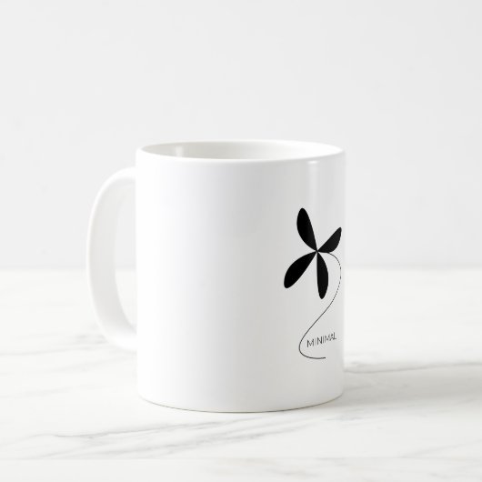 Blume minimal kaffeetasse (Vorderseite Links)