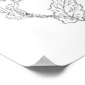 Blume Minimalistisch Poster Paper (Matte) (Ecke)