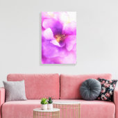 Blume mit Alkoholfarbe lila Dekoration Leinwanddruck (Insitu (Wohnzimmer))