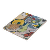 Blume mit Ananas, nach Matisse Fliese (Seite)