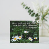 Blume mit Anführungszeichen Postkarte (Stehend Vorderseite)
