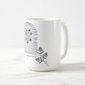 Blume mit Anführungszeilentext Kaffeetasse (VorderseiteRechts)