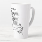 Blume mit Anführungszeilentext Milchtasse (Rechte Ecke)