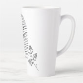 Blume mit Anführungszeilentext Milchtasse (Rechts)