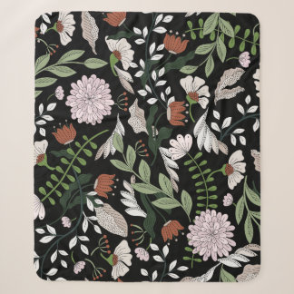 Blume mit antiken Gravierungen handbemalt Sherpadecke