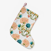 Blume mit Aquarellfarben-Hintergrund. Handgemalt Kleiner Weihnachtsstrumpf (Vorderansicht (hängend))