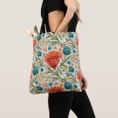 Blume mit Aquarellfarben-Hintergrund. Handgemalt Tasche (Von Nahem)