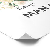 Blume mit Babydusche schätzen wie viele Zeichen Poster (Ecke)