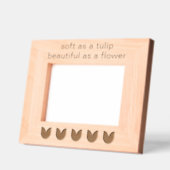 Blume mit benutzerdefinierter Tulip Geätzte Rahmen (Links)