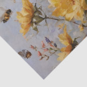 Blume mit Bienen Decoupage Seidenpapier (Detail)
