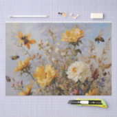 Blume mit Bienen Decoupage Seidenpapier (Handwerk)