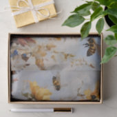 Blume mit Bienen Decoupage Seidenpapier (Geschenk)