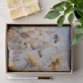 Blume mit Bienen Decoupage Seidenpapier (Geschenk)