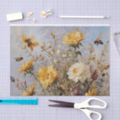 Blume mit Bienen Decoupage Seidenpapier (Handwerk)