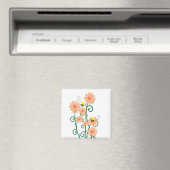 Blume mit Bienenmagnet Magnet (In Situ (Geschirrspüler))