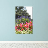 Blume mit Bird of Prey Wrapped canvas Leinwanddruck (Insitu (Holzboden))