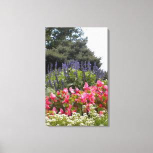 Blume mit Bird of Prey Wrapped canvas Leinwanddruck
