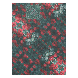 Blume mit blass grünen Rote Rosen Tischdecke