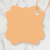 Blume mit Blätter Geschenkanhänger (Rückseite)