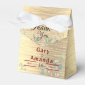 Blume mit Blätter Geschenkschachtel (Vorderseite)