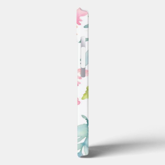 Blume mit blindfarbenem Rosa Name Case-Mate iPhone Hülle (Rückseite / Links)