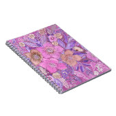 Blume mit blühenden Farben b Notizblock (Rechte Seite)