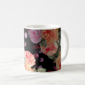 Blume mit Blume Haricot auf Kaffeetasse (VorderseiteRechts)