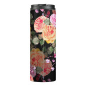 Blume mit Blume-Haricot auf Thermosbecher (Rückseite)