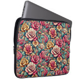 Blume mit Blumen Laptopschutzhülle (Vorne Rechts)