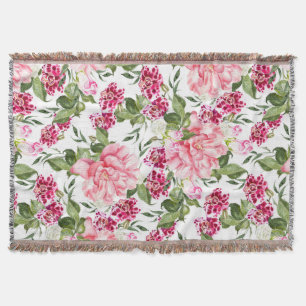 Blume mit Blumenbeeren Rose Decke