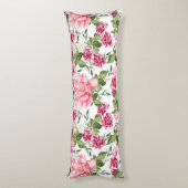 Blume mit Blumenbeeren Rose Seitenschläferkissen (Rückseite (Vertikal))