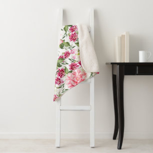 Blume mit Blumenbeeren Rose Sherpadecke