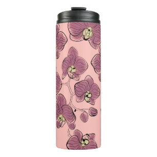 Blume mit Blumenmotiven Thermosbecher