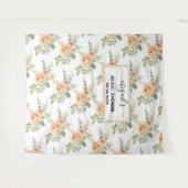 Blume mit Blumenmuster Brautparty Wandteppich (Vorderseite (Horizontal))