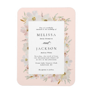 Blume mit Creme und Blush Magnet