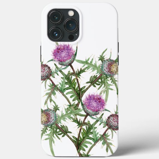 Blume mit dünnvioletter Oberfläche Case-Mate iPhone Hülle (Rückseite)