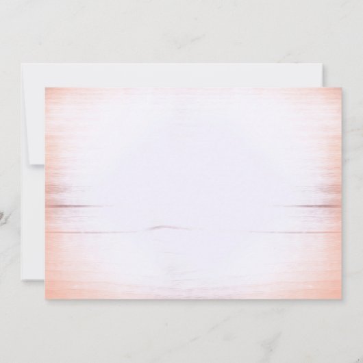 Blume mit elegantem Pfirsichglas Brautparty Einladung (Rückseite)