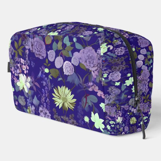 Blume mit elegantem und elegantem Print Cut Sew Ba Waschbeutel (Rechte Ecke)