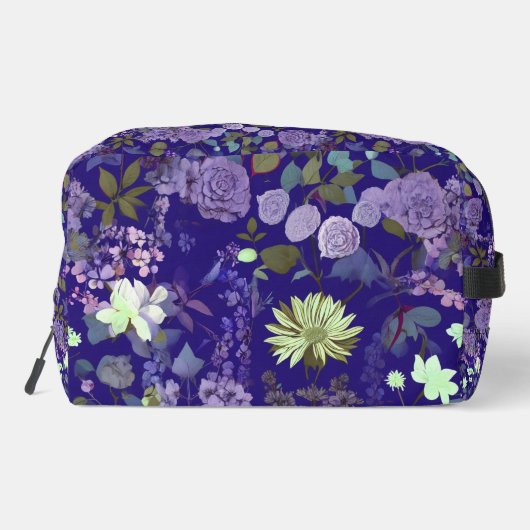 Blume mit elegantem und elegantem Print Cut Sew Ba Waschbeutel (Rückseite)