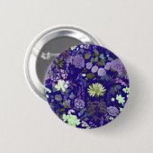 Blume mit eleganter und faszinierender Atmosphäre Button (Vorne & Hinten)