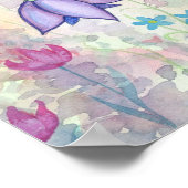 Blume mit endlosen Farben Poster (Ecke)