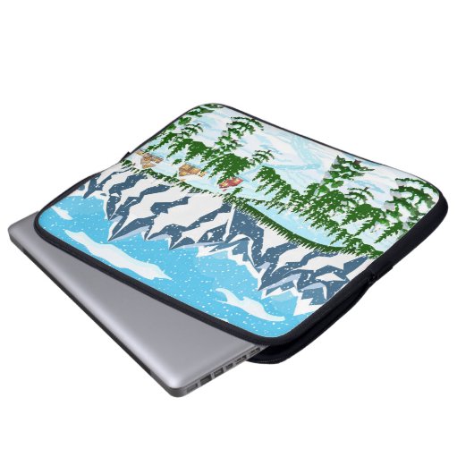 Blume mit farbenfroher Rückseite für Digitaldruck Laptopschutzhülle (Vorne Knopf)