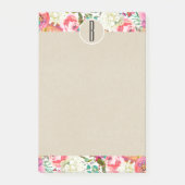 Blume mit farbigen Aquarellfarben Post-it Klebezettel (Vorderseite)