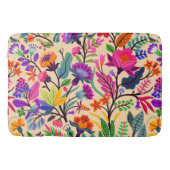 Blume mit farbigen Blumenbildern Druckmuster Badematte (Vorderseite)
