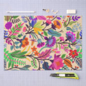 Blume mit farbigen Blumenbildern Druckmuster Seidenpapier (Handwerk)