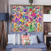Blume mit farbigen Blumenbildern Druckmuster Wandteppich