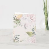 Blume mit Foto Vielen Dank Dankeskarte (Rückseite)