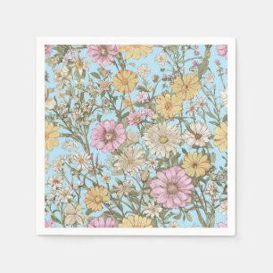 Blume mit Frühlingsatmosphäre Serviette