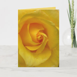 Blume mit gelber Rose-Karte Dankeskarte